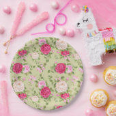 Assiettes En Carton Floral (Fête)