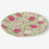 Assiettes En Carton Floral (Angle)