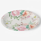 Assiettes En Carton Floral (Angle)
