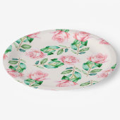 Assiettes En Carton Floral (Angle)