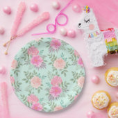 Assiettes En Carton Floral (Fête)