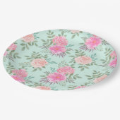 Assiettes En Carton Floral (Angle)