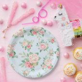 Assiettes En Carton Floral (Fête)