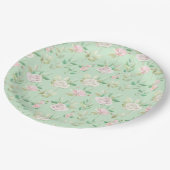 Assiettes En Carton Floral (Angle)