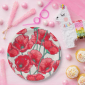 Assiettes En Carton Floral (Fête)