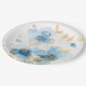 Assiettes En Carton Floral art  (Angle)