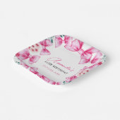 Assiettes En Carton Floral Bow Coquette Sweet 16 Anniversaire (Angulaire)