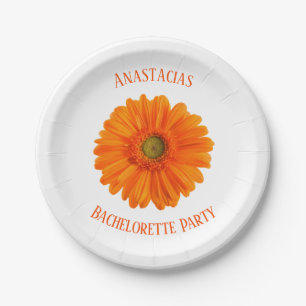 Assiettes En Carton Floral Daisy Bachelorette Party personnalisé