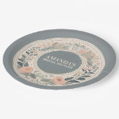 Assiettes En Carton Floral de Boho scandinave (Angle)