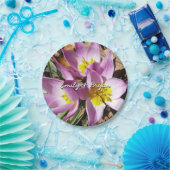 Assiettes En Carton Floral de Pink (Fête)