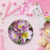 Assiettes En Carton Floral de Pink (Fête)