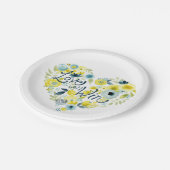 Assiettes En Carton Floral II (Angle)