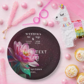 Assiettes En Carton Floral Lotus Mariage Suite | Starry Night Romance (Fête)