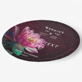 Assiettes En Carton Floral Lotus Mariage Suite | Starry Night Romance (Angle)