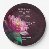 Assiettes En Carton Floral Lotus Mariage Suite | Starry Night Romance (Devant)