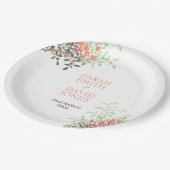 Assiettes En Carton Floral peint (Angle)