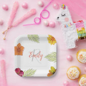 Assiettes En Carton Flore d'Aloha Hawaïen (Fête)