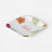 Assiettes En Carton Flore d'Aloha Hawaïen (Angulaire)