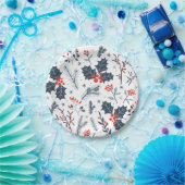 Assiettes En Carton Flore hivernale (Fête)