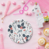 Assiettes En Carton Flore hivernale (Fête)