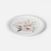 Assiettes En Carton Flore nuptiale (Angle)