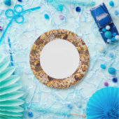 Assiettes En Carton Flore tropicale avec tigre (Fête)