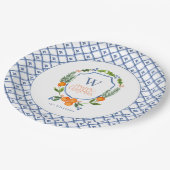 Assiettes En Carton Flores botaniques des agrumes d'hiver | Verdure (Angle)