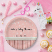 Assiettes En Carton Flores roses (Fête)