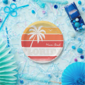 Assiettes En Carton Floride Miami (Fête)