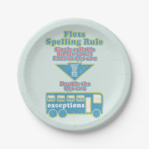 Assiettes En Carton Floss Rule Phonics Apprentissage Anglais