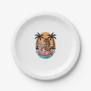 Assiettes En Carton Flotteur de flamant de cheval de vintage conceptio