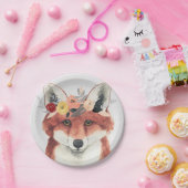 Assiettes En Carton Flower Crown Forester Fox (Fête)