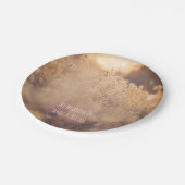 Assiettes En Carton Flower Field Réception Mariage campagnard rustique (Angle)