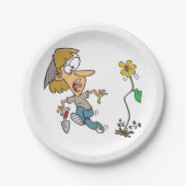 Assiettes En Carton Flower Fright (Devant)