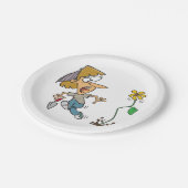 Assiettes En Carton Flower Fright (Angle)