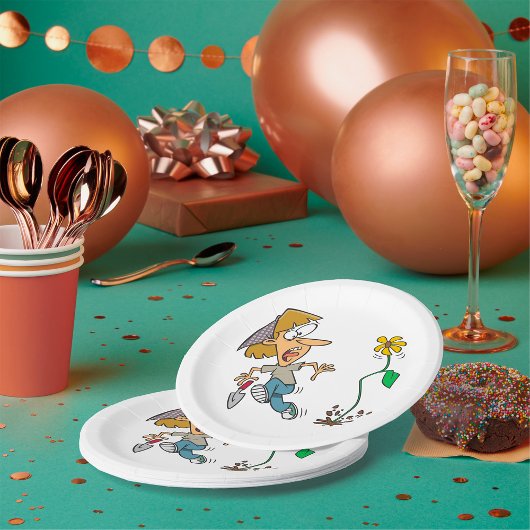 Assiettes En Carton Flower Fright