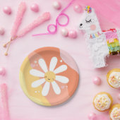 Assiettes En Carton Flower Party 60's Hippie fête d'anniversaire Plaqu (Fête)