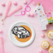 Assiettes En Carton Flower Power Car Cute Hippie Style (Fête)