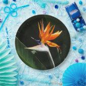 Assiettes En Carton Flower tropical orange paradise (Fête)