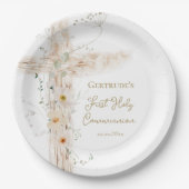 Assiettes En Carton  flowers cross First Holy Communion (Devant)