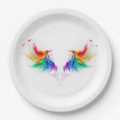 Assiettes En Carton Fluffy Rainbow Wings (Devant)