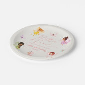 Assiettes En Carton Flutter et Twirl Enchanted Fairy Anniversaire fête (Angle)