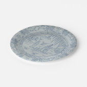 Assiettes En Carton Flux de saule chinoiserie bleu blanc (Angle)