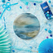 Assiettes En Carton Flux océanique II (Fête)