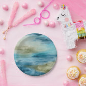 Assiettes En Carton Flux océanique II (Fête)