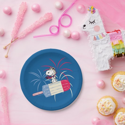 Assiettes En Carton Flying Ace Snoopy on Ice Pop (Fête)