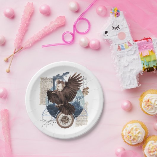 Assiettes En Carton Flying Eagle avec plusieurs autres éléments collag (Fête)