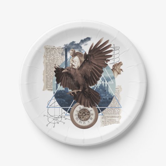 Assiettes En Carton Flying Eagle avec plusieurs autres éléments collag (Devant)