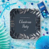 Assiettes En Carton Foil Branches de Noël Plaque de papier (Fête)