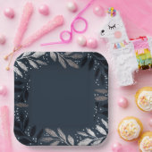 Assiettes En Carton Foil Branches fête de Noël (Fête)